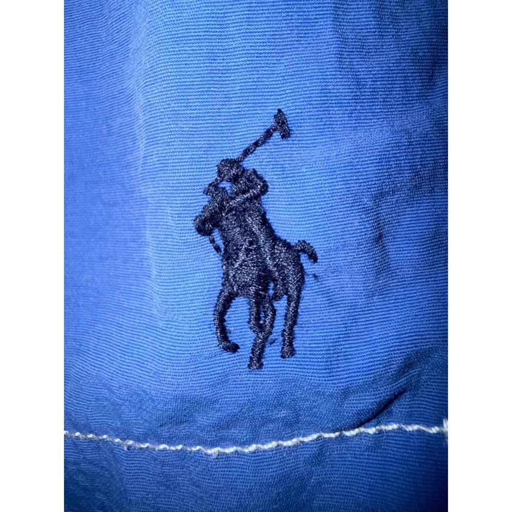 Polo Ralph Lauren Swim Trunks Mens Small Blue Cargo Board Shorts Pony Logo
